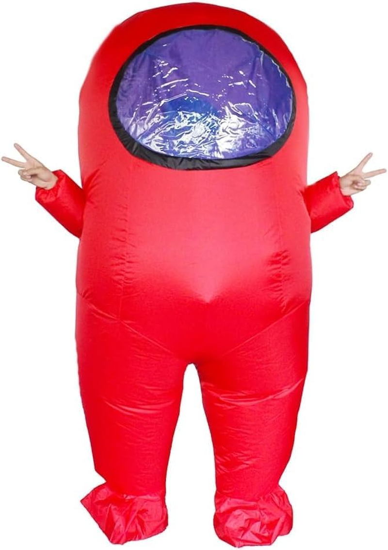 Inflatable Adult Astronaut Costume Riding on Astronaut Air Blow up Funny Fancy Dress Party Halloween Costume for Adult image number 2