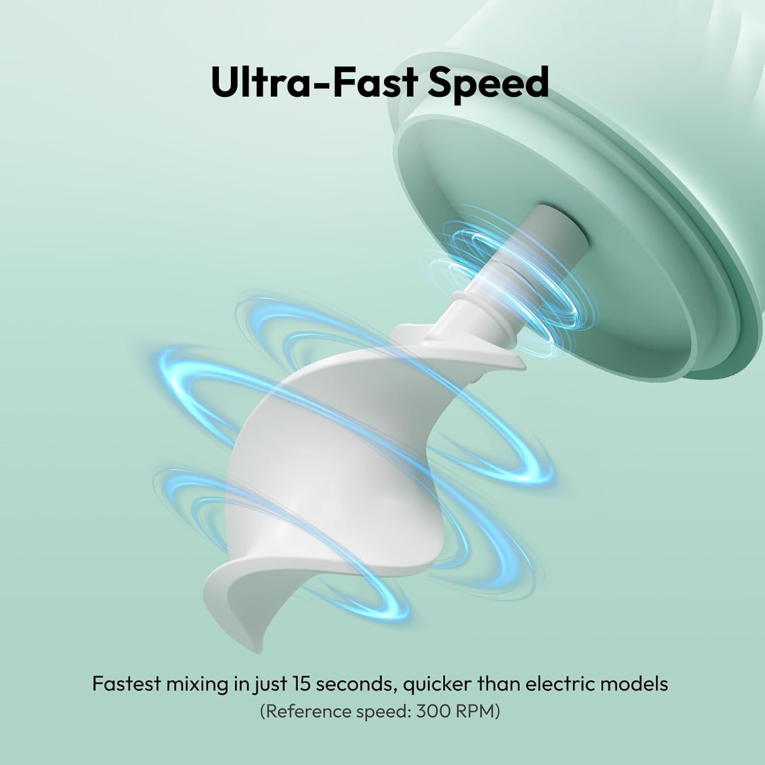 Resiners Resin Mixer, Hand-Crank Epoxy Mixer Paddle Silicone Mat Mixing Cup Kit, 3 Speeds Adjustable, Minimum Bubbles, Easy Clean, Epoxy Resin Stirrer Sticks Tool Supplies for Mold Casting, DIY Crafts image number 5