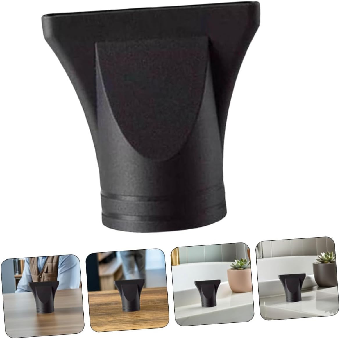 Ipetboom 4Pcs High Temperature Plastic Hair Dryer Nozzle Diffuser Replacement Blow Dryer Attachment Styling Tool for Salon Home Use image number 2