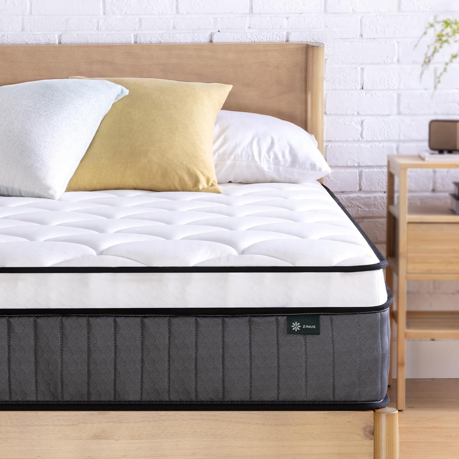 Zinus Queen Mattress Support 30Cm Icoil Pocket Spring Eurotop, Comfort Quilting Foam, Medium Feel Bed Mattresses image number 3