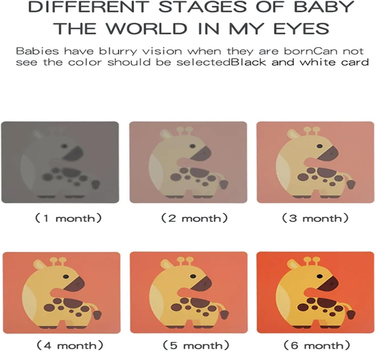 20PCS 40 Pictures Infant Contrast Baby Flash Cards for Visual Stimulation, Double-Sided Infant Flash Cards Black and White Newborn Brain Development Cards, for Babies Toddlers 0-3Months image number 2