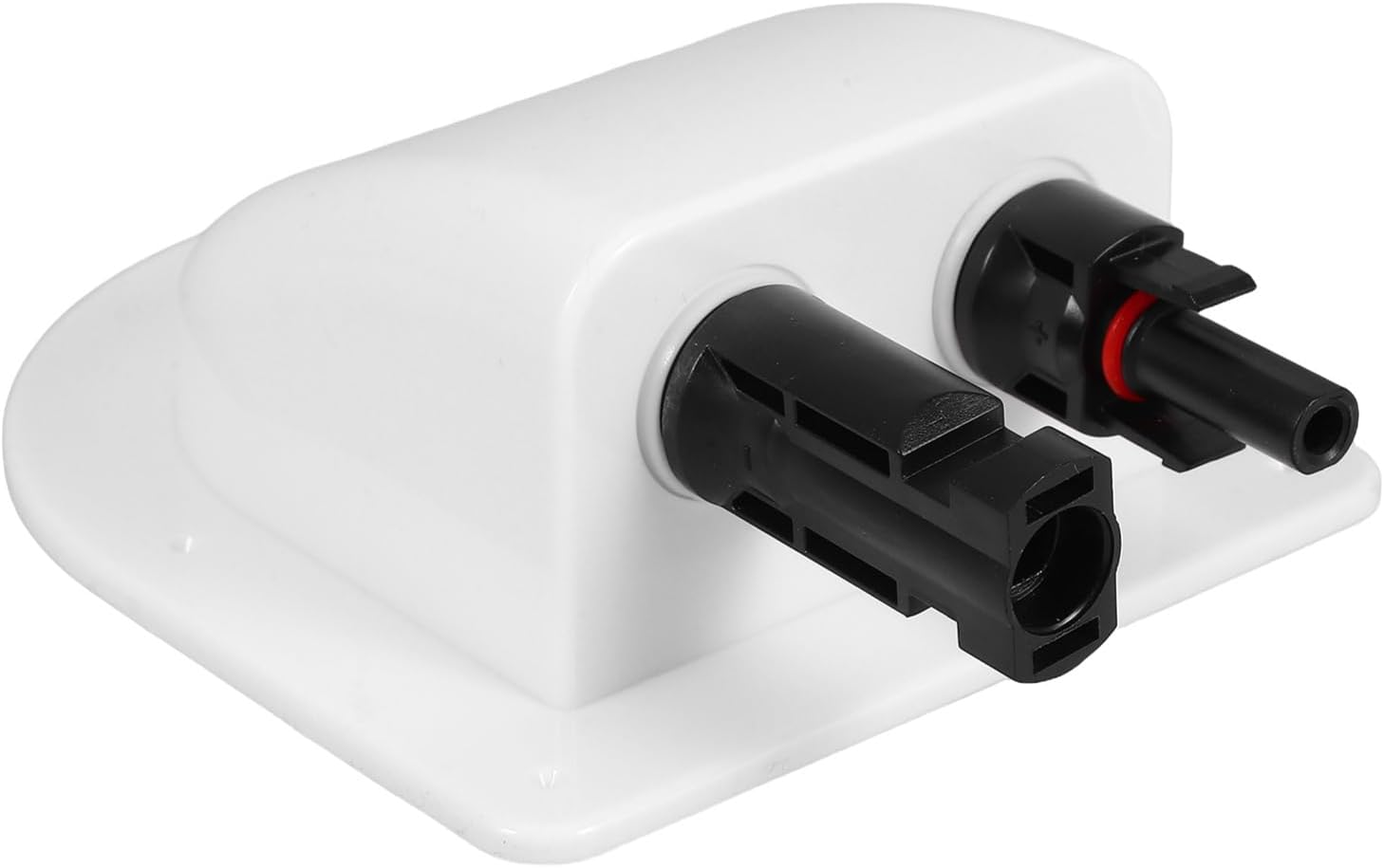 Alipis Solar Double Cable Entry Box Connector for Rv Yacht Boat Roof Easy Installation No Drilling Required Versatile Use for and Holiday Homes