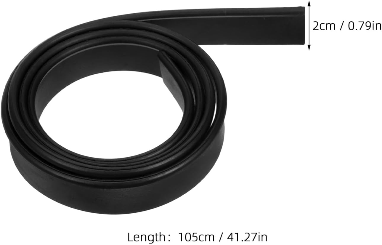 Angoily Squeegee Rubber Wiper Replacement Blades - Cut-To-Size Window Blade, Black Silicone Strip Scrubber for Glass Window Cleaning, Shower Doors - Refill