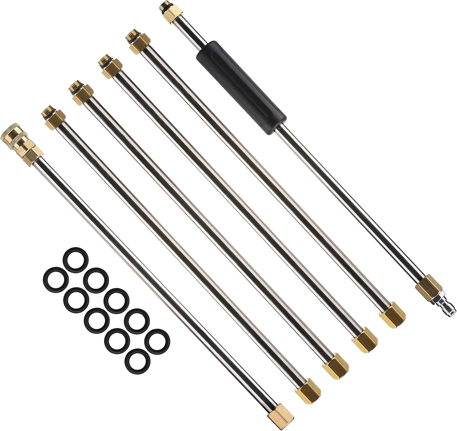 M MINGLE Pressure Washer Wand Extension, Replacement Lance, 7.5-Feet, 1/4 Inch Quick Connect, 4000 PSI image number 5