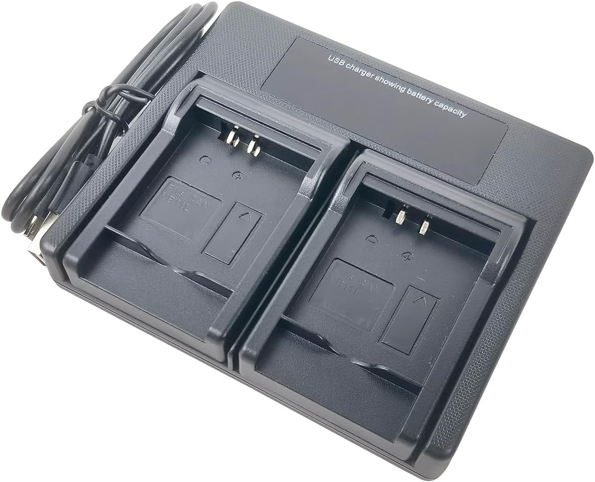 USB Dual Battery Charger for NB-11L NB11L NB-11LH NB11LH CB-2LD CB-2LDC CB-2LDE SX400 SX410 SX420 IXUS 125 135 140 145 150 160 275 Powershot A2300 A2500 A2600 A3400 A3500 A4000 Camera image number 4