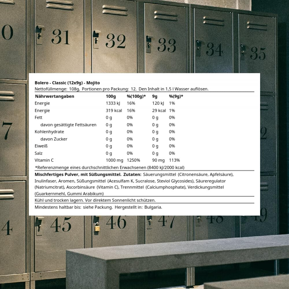 Bolero Mojito Flavoured Drink Powder 12 Sachets image number 3