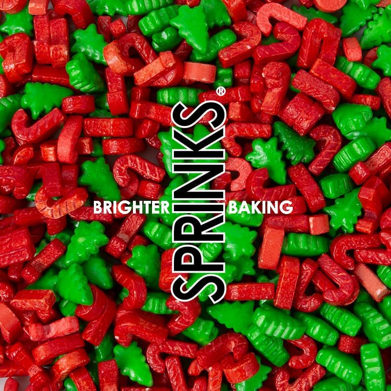 Sprinks Santa Coming Sprinkles 500G | Edible Decoration for Cakes | Cupcakes | Cookies | Brownies | Ice Cream | Sundaes