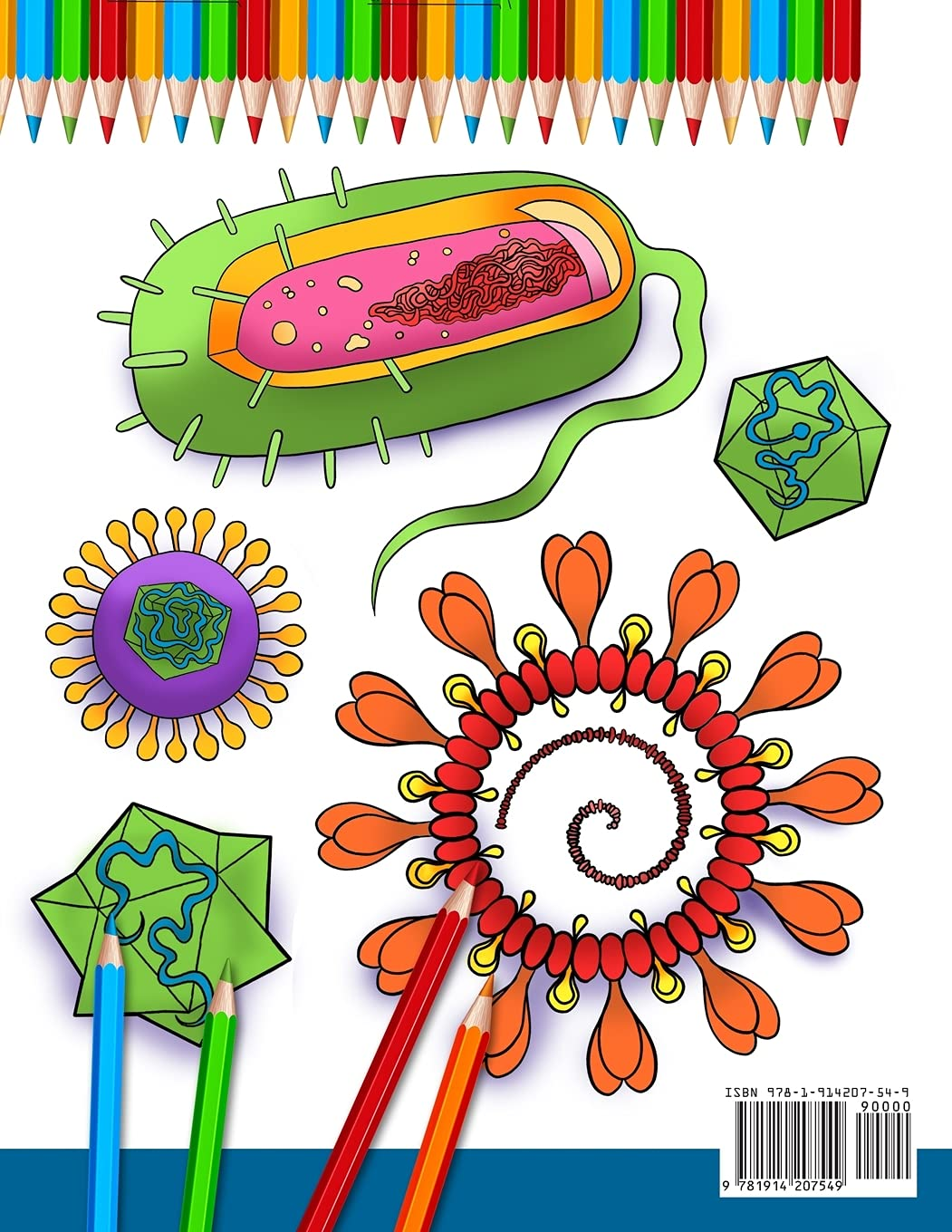 Microbiology Coloring Book: Incredibly Detailed Self-Test Color Workbook for Studying | Perfect Gift for Medical School Students, Physicians & Chiropractors image number 1