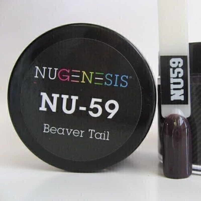 Nugenesis Dipping Powder Nail System Color NU-059 - Beaver Tail - 43G