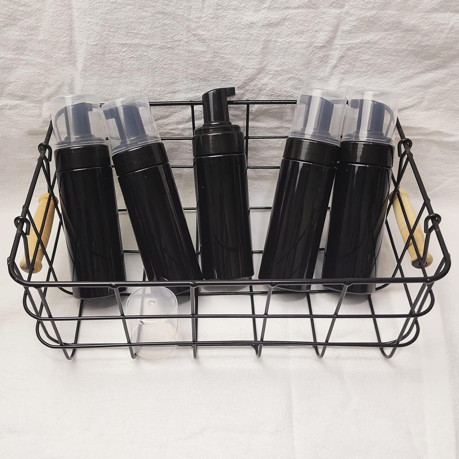 150Ml Empty Foam Pump Bottle, 5Oz Foaming Dispenser Soap Plastic Container for Facial Cleanser Shampoo Hand Soap (Black) image number 6