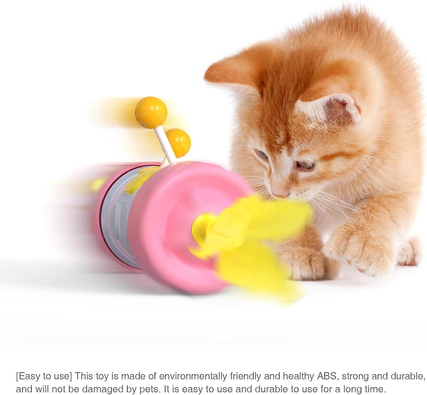 REFENG Multi-Function Cat Toy Combines Sel Weight Balance Movement Wthout Electricity - Pink image number 6