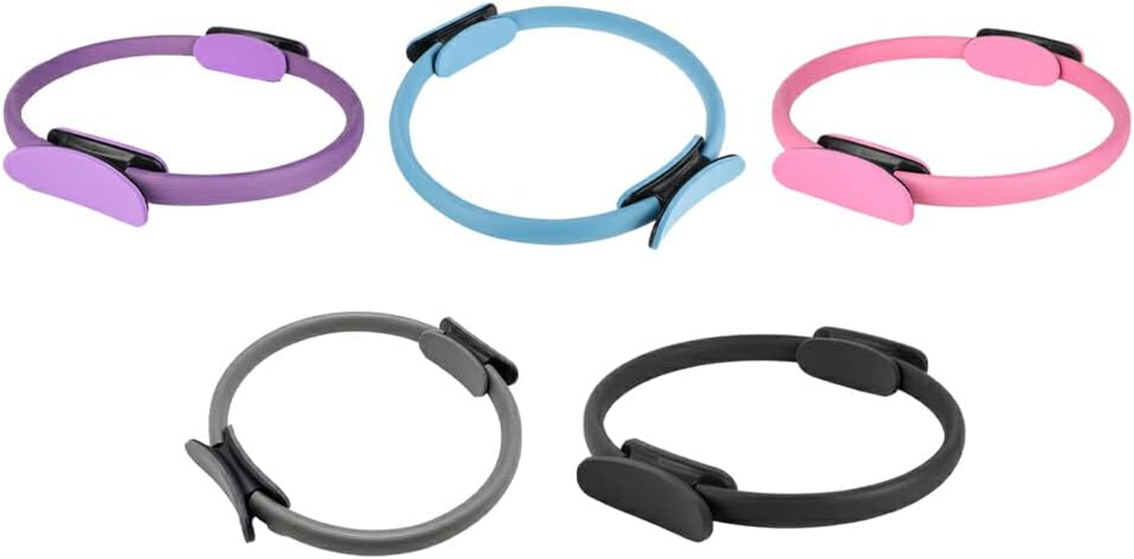 IOIUSKKU Pilates Circle Easy to Clean Comfortable and Durable Gymnastics and Women Fitness Flexible TPE Magic Ring for Sports, Pink, 37.5 * 3.5Cm image number 4