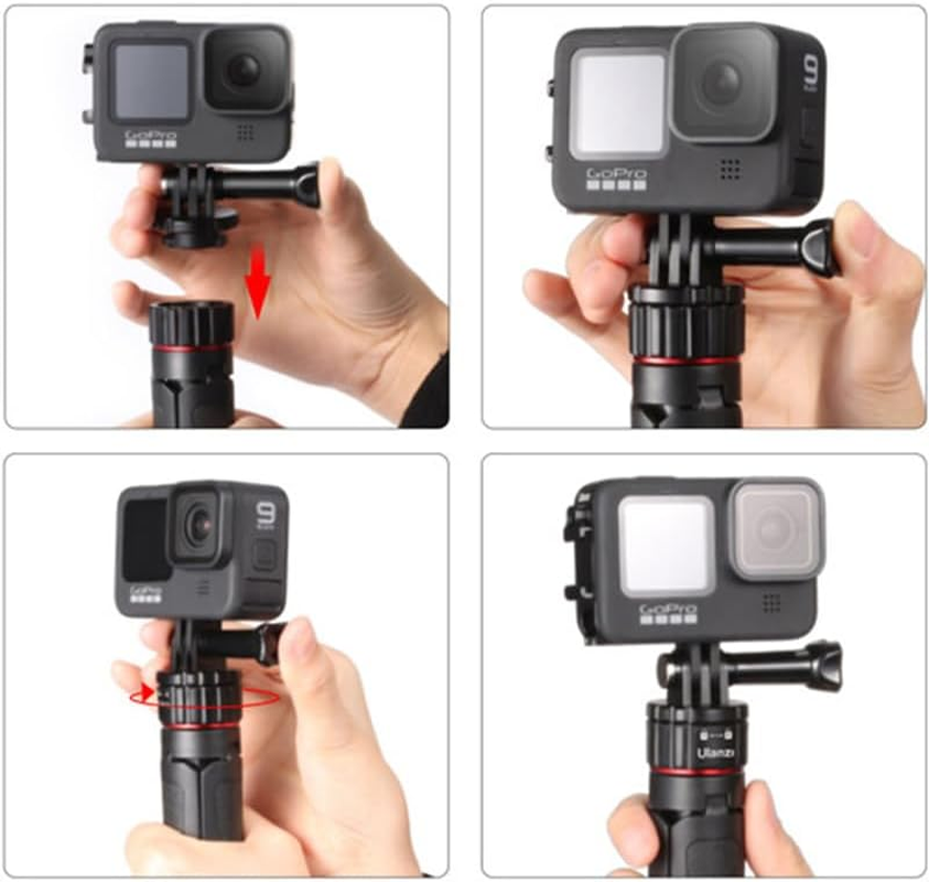 Ulanzi MT-31 Magnetic Quick Release Telescoping Tripod/3-Stage Telescopic Lightweight Selfie Stick for Gopro Series image number 1