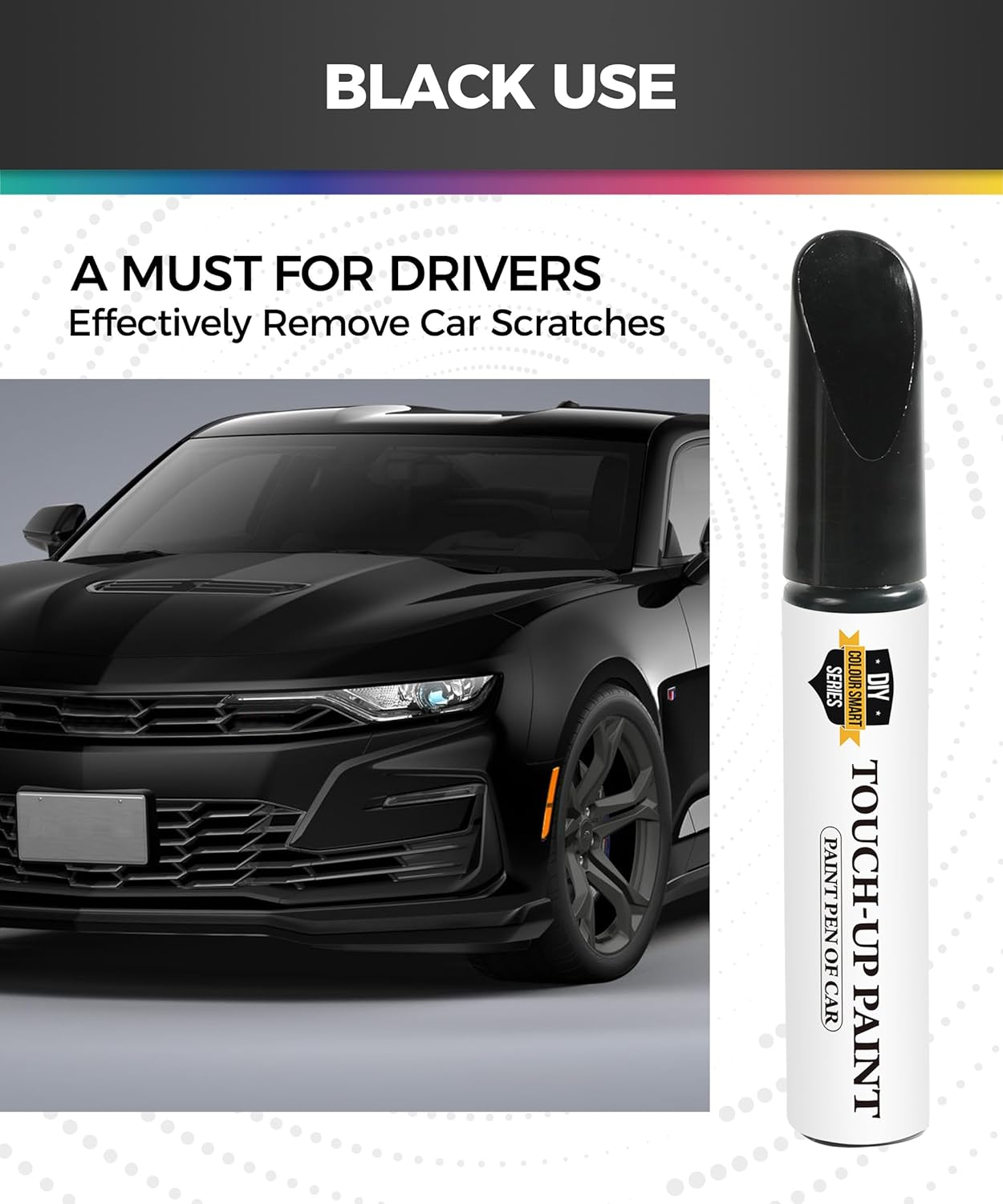 Car Paint Scratch Repair,Touch up Paint for Cars,Touch up Paint Pen,Car Accessories Car Scratch Repair,Car Touch up Paint,Car Scratch Remover Pen,Car Paint Pen for Erase Car Scratches (Black) - Black image number 6