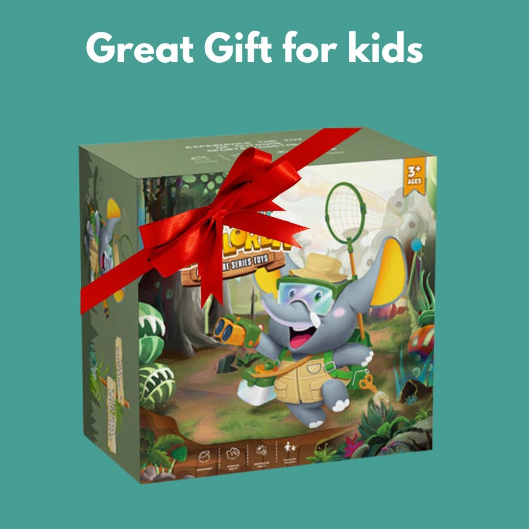 Why2Wise Bug Catcher Kit for Kids - Outdoor Explorer Kit with Insect Box,Binoculars, Magnifying Glass, Net, Tweezers, Clamp, Whistle - Educational Toy 3+ Years Old Boys Girls image number 6