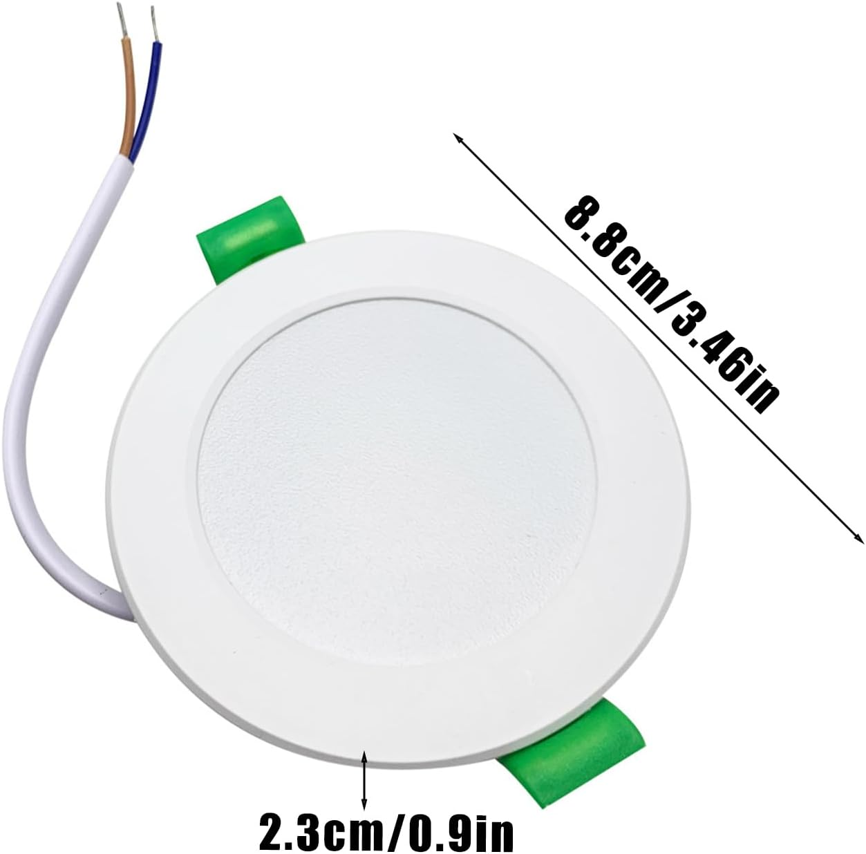 Led Recessed Light | Ultra-Thin Led Recessed Ceiling Light | Dimmable Lamp Slim Spotlight Lighting Adjustable Modern Design for Bedroom Bathroom Hallway Home Kitchen image number 3