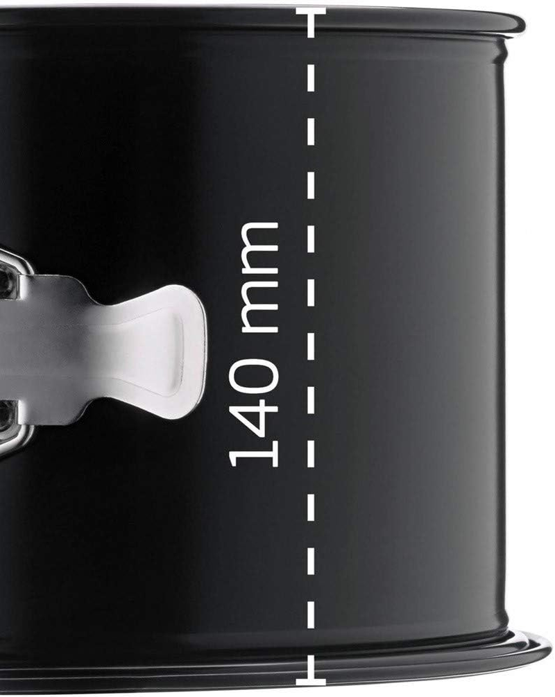 Original Kaiser Inspiration Panettone 20 X 14 Cm High Springform Cake Tin Flat Base Cake Tin for 1/2 Recipe Portion, Extra High Rim, Non-Stick Coating, Easy Seal, Black image number 2