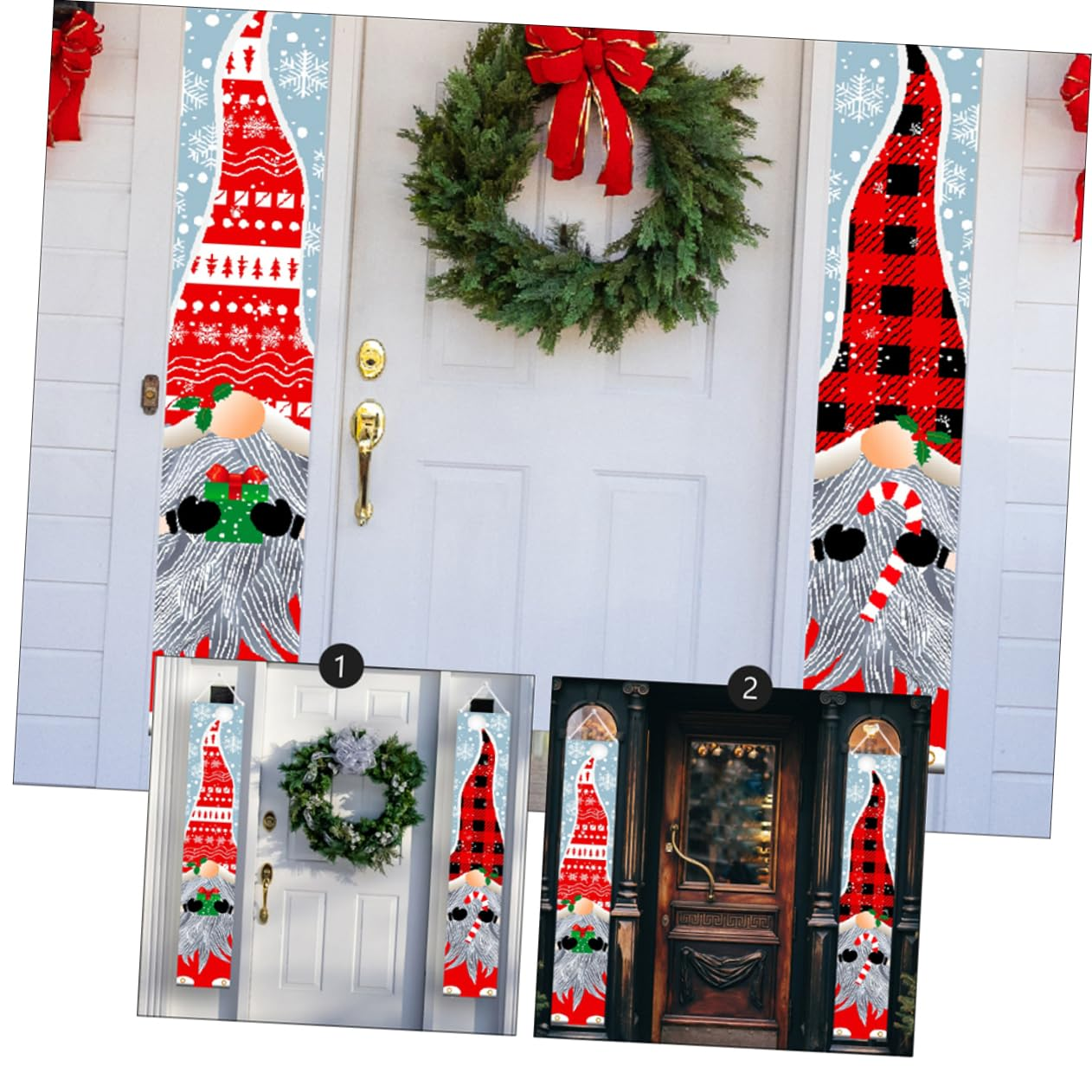 Parliky Door Decoration Christmas Decorative Couplets Holiday Indoor Outdoor Banner image number 1