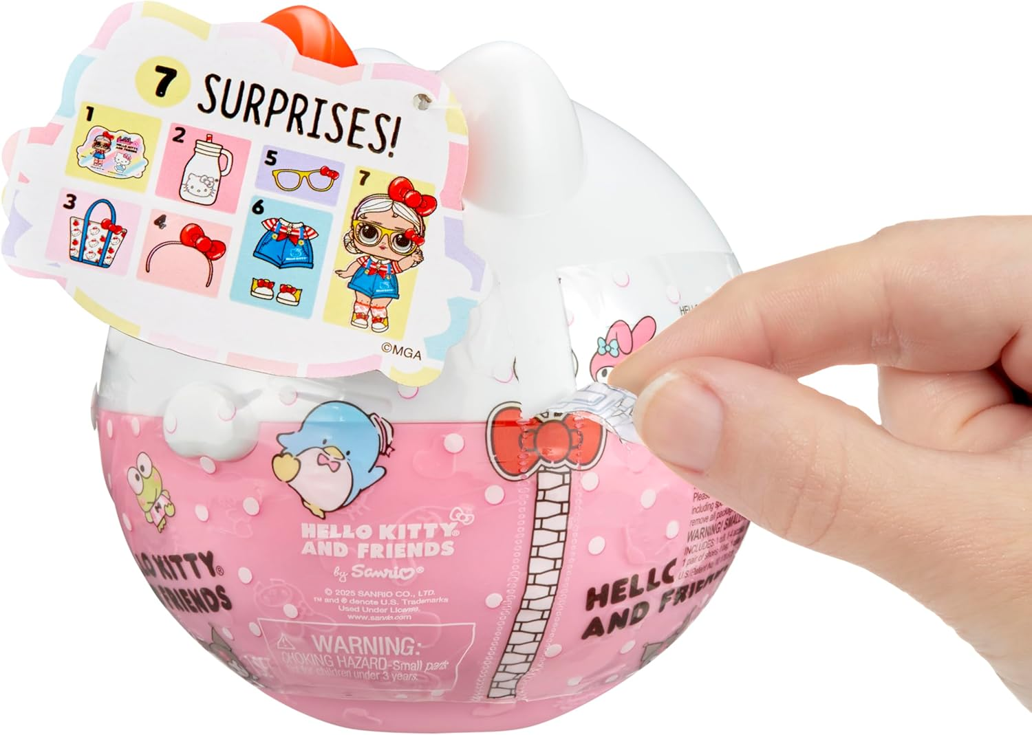 L.O.L. Surprise! Loves Hello Kitty and Friends - 1 Doll with 7 Surprises, Random Assortment, 8 Limited Edition Tots to Collect, Ideal Present for Kids Ages 4+ image number 3