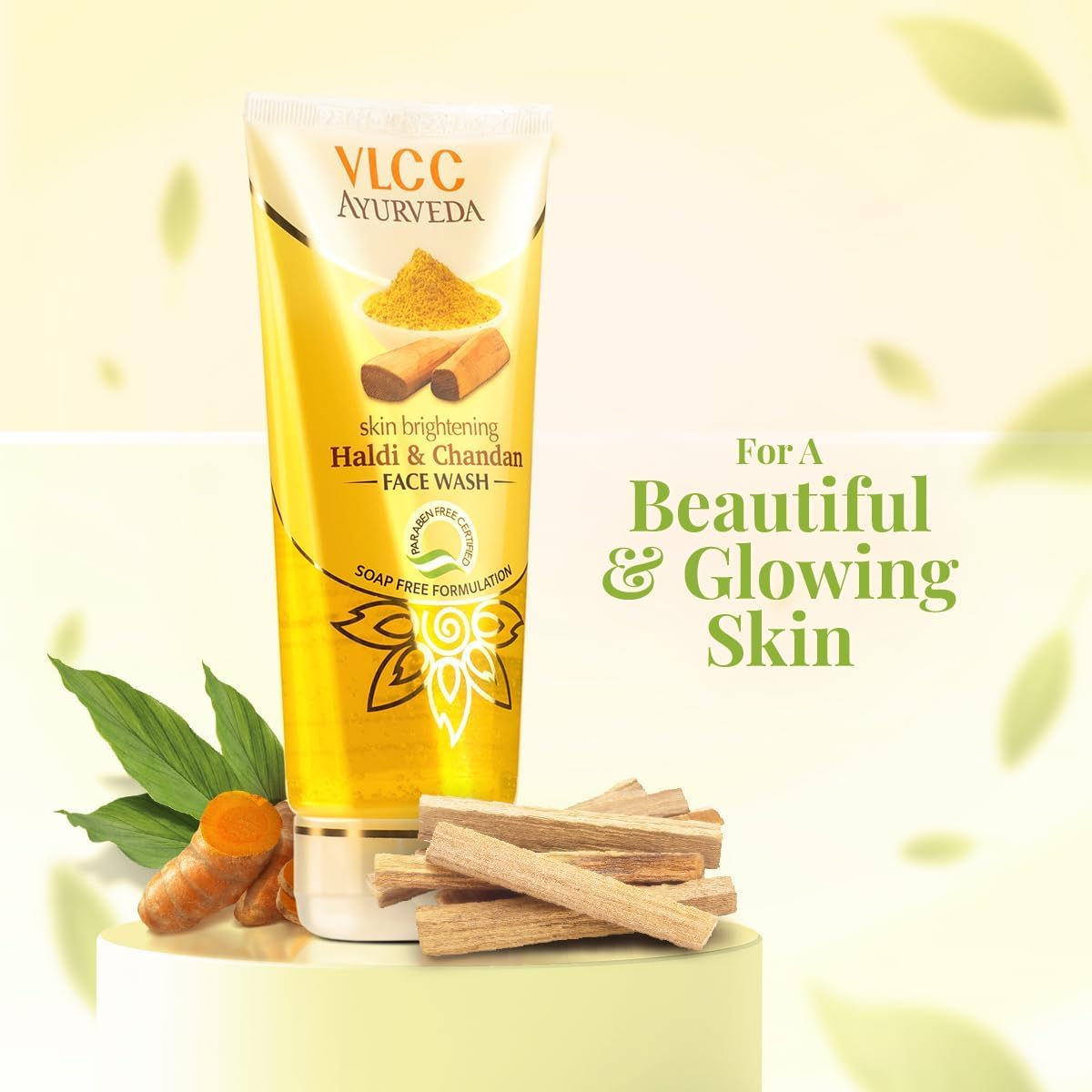 VLCC Skin Brightening Haldi & Chandan Face Wash 100 G image number 2