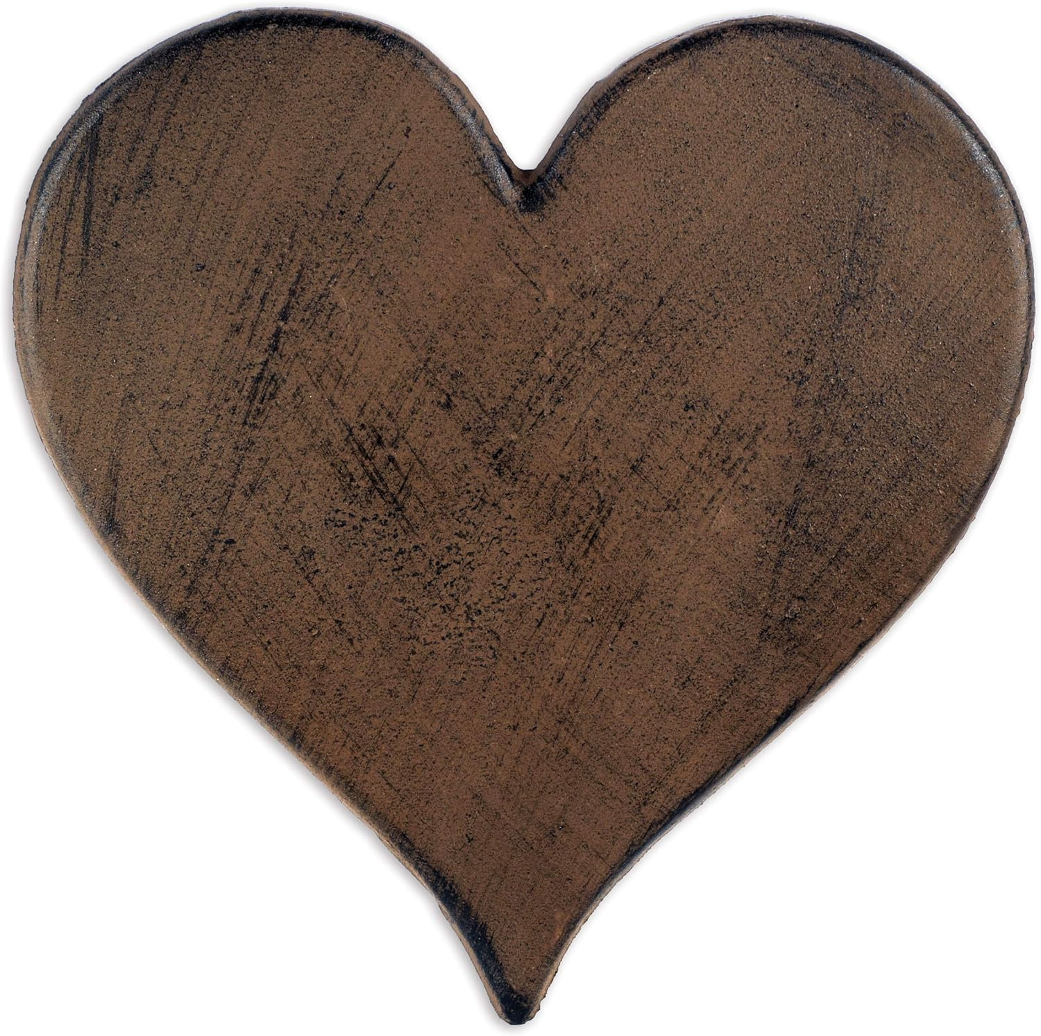 Heart Cast Iron Stepping Stone, 12-Inch image number 1