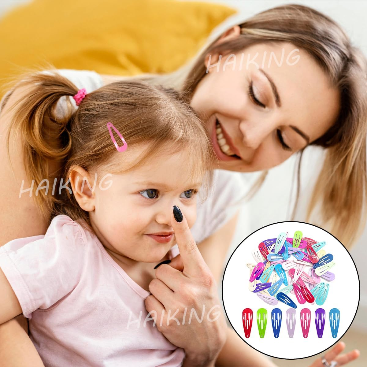 Girls Hair Clips, 50 Pcs Non-Slip Metal Barrettes for Girls, Teens, Women (Multiple Colour) image number 6