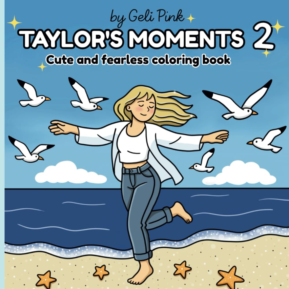 Taylor'S Moments 2 Coloring Book: Color Taylor'S Most Iconic Moments and Your Swiftie Dreams image number 1