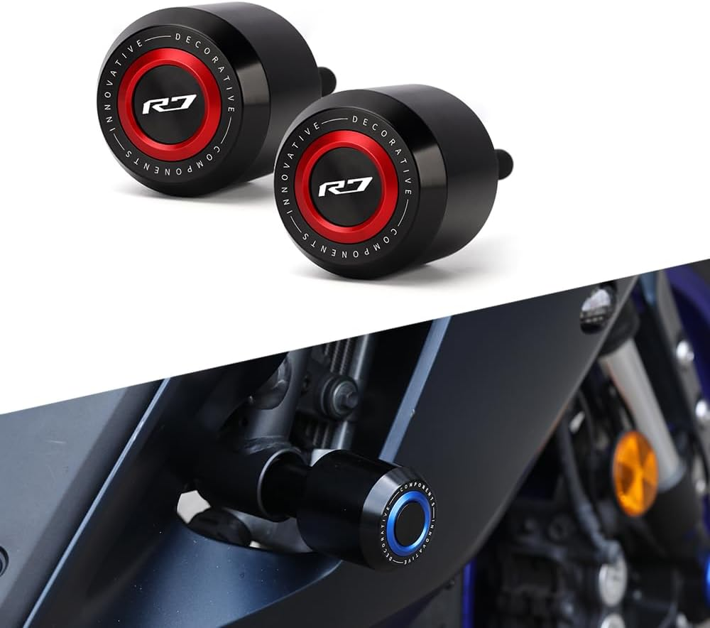 Modeer for YZF R7 2021-2023 2024 2025 Motorcycle Frame Anti-Collision Falling Protection Slider Crash Yzf R7 Yzfr7 R 7 Accessories Color Red - Frame Sliders image number 5