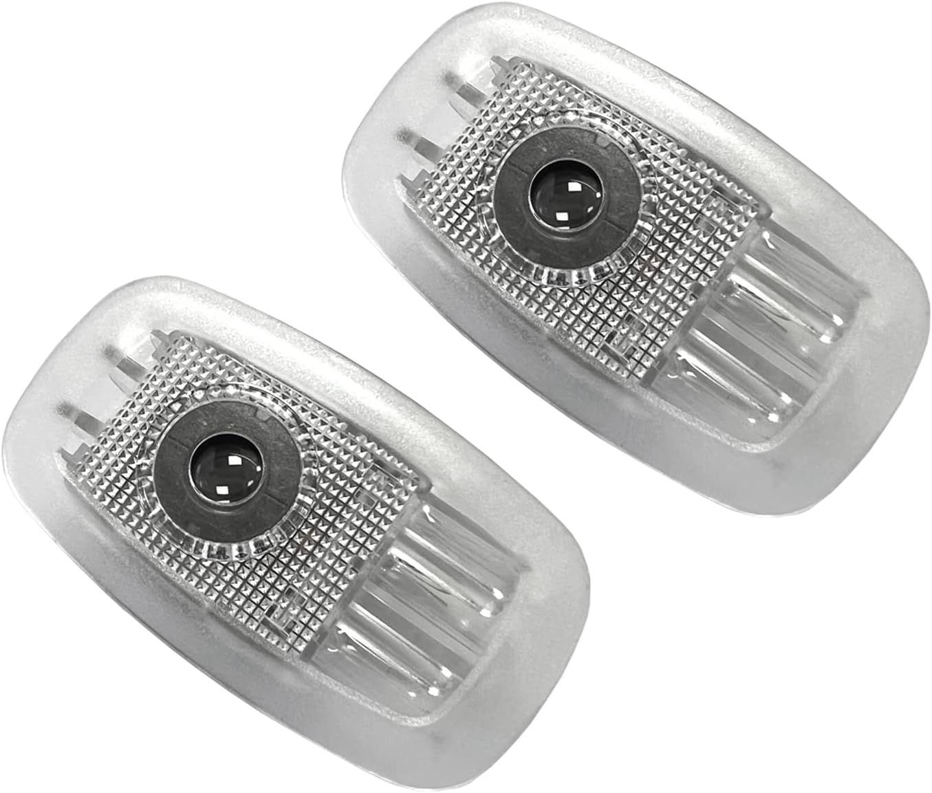 2 Pcs Non-Fading Car Door LED New Logo Projector Welcome Lamp Door Light Puddle Lights Kit Compatible with Accessories W203 C-Clsaa 2001-2007 / CLK/SLK/SLR