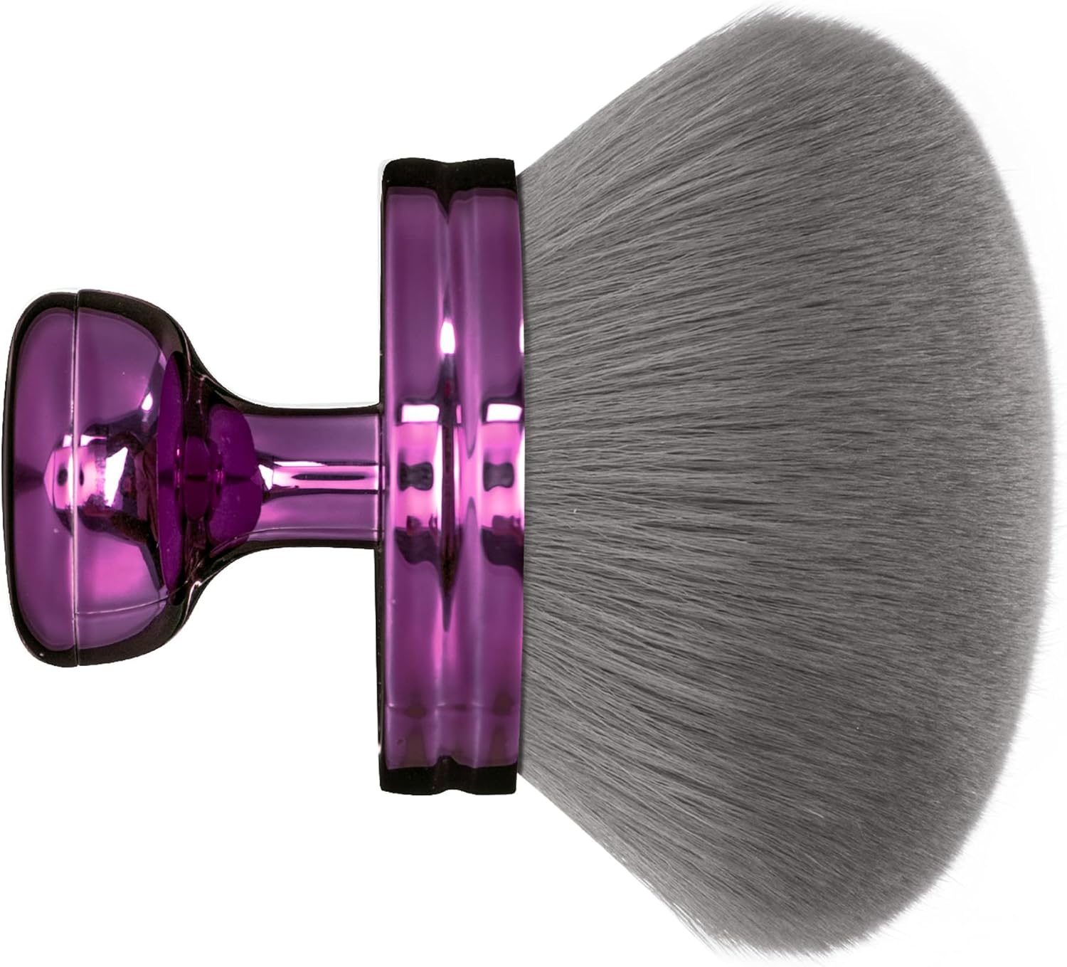 YINXUAN Self Tanner Brush Extra Large Body,Makeup Brush for Self Tanner Face Leg,Self Tan Back Applicator, 3.2In Sphere Kabuki Brush for Bronzers Blend Self Tanning with Drawstring Bag Purple Vegan image number 5