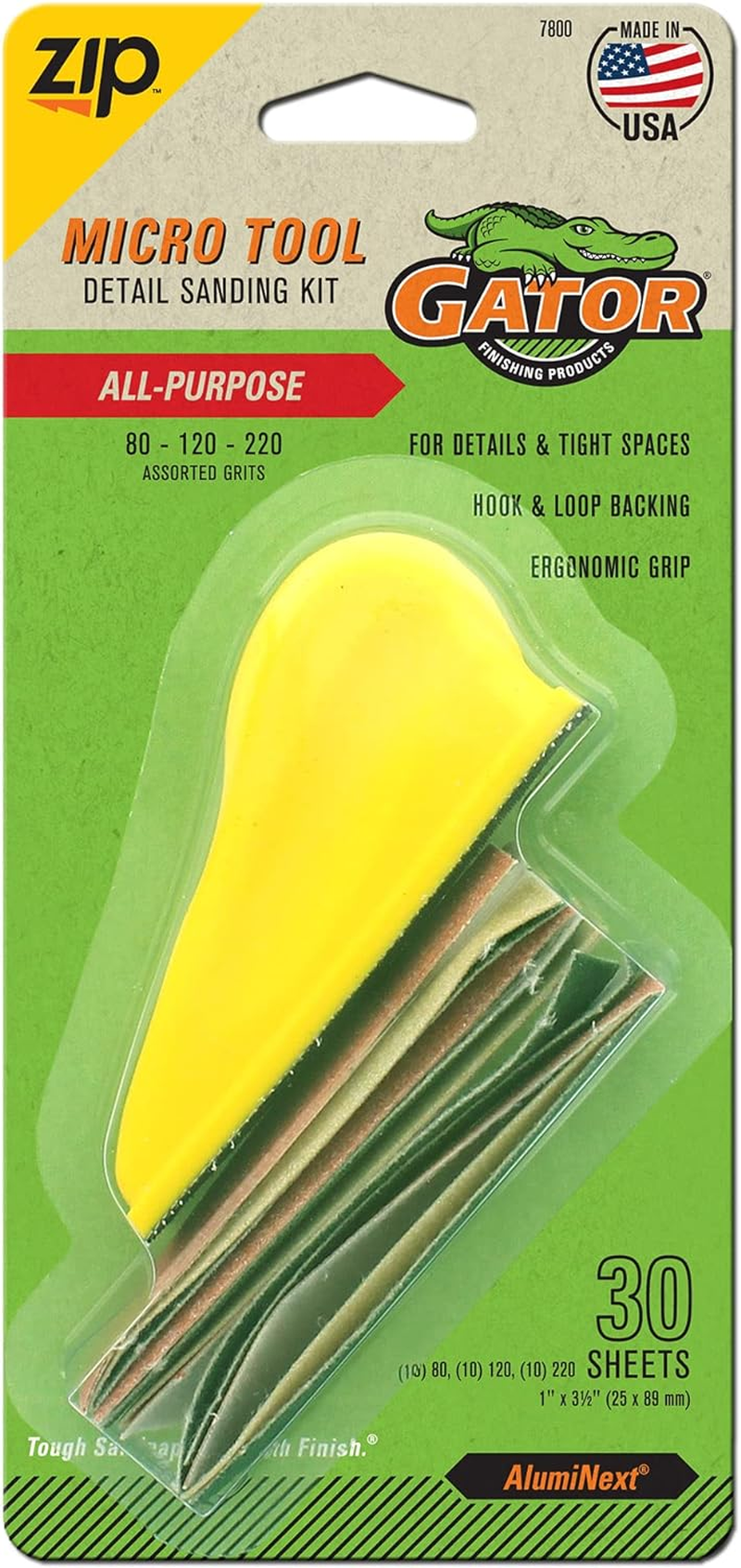 Gator Microzip Sander Kit, Assorted Grits image number 5