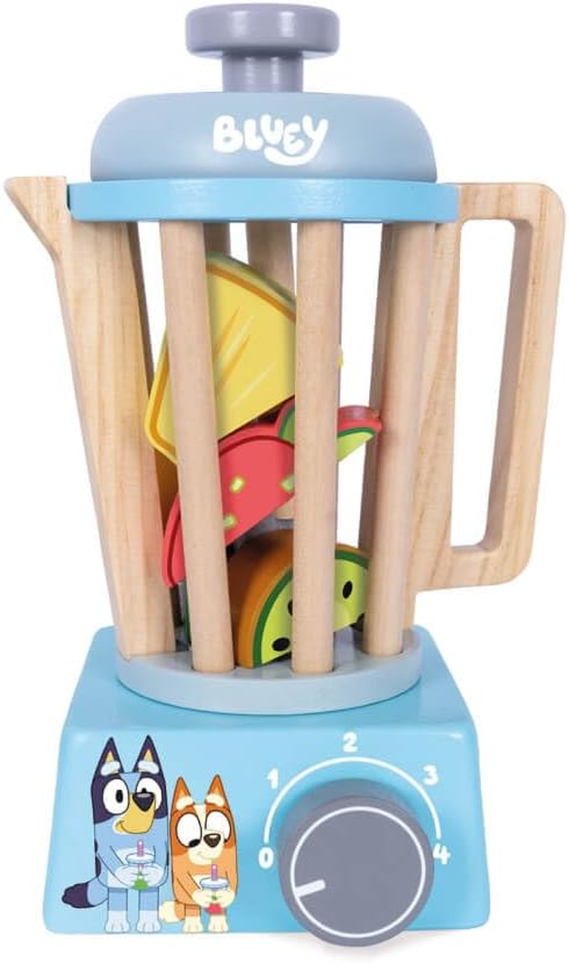 Bluey Wooden Smoothie Set &ndash; Pretend Play Blender & Fruit Accessories &ndash; Imaginative Kitchen Role Play Toy for Kids Ages 3+ image number 2