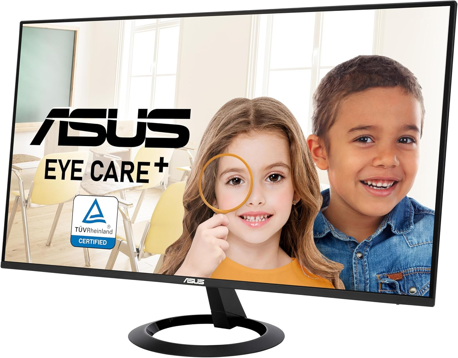 ASUS VZ27EHF Eye Care Gaming Monitor &ndash; 27-Inch, IPS, Full HD, Frameless, 100Hz, Adaptive-Sync, 1Ms MPRT, HDMI, Low Blue Light, Flicker Free, Wall Mountable image number 1