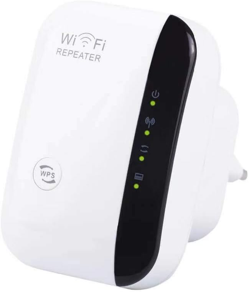 Wide Range Wifi Repeater, Amazer-T Wifi Range Extender | up to 300Mbps |Repeater, Wifi Signal Booster, Access Point | Easy Set-Up | 2.4G Network with Integrated Antennas LAN Port & Compact Designed Internet Booster