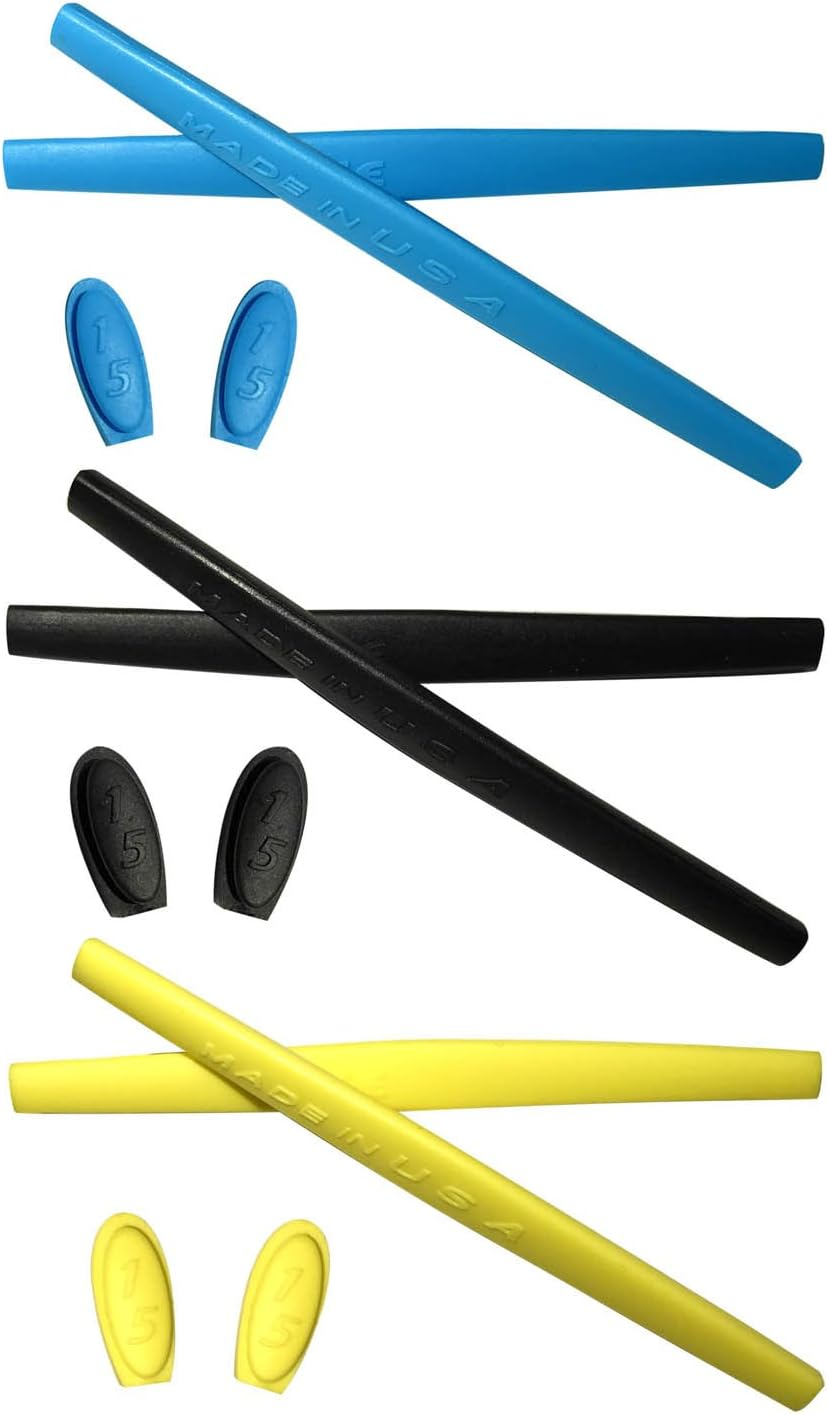 HKUCO Replacement Silicone Leg Set for Oakley X Metal XX Ear Socks Rubber Kit