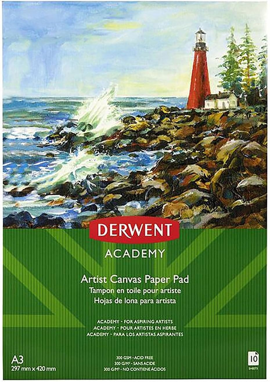 Derwent Academy A3 Canvas Paper Pad