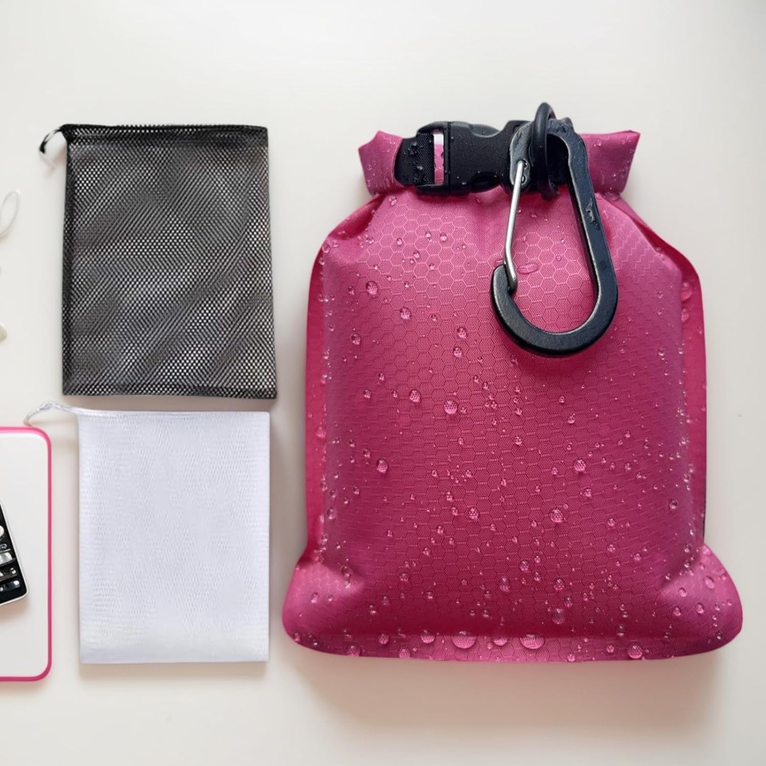 Gupcaqosjw Soap Bag | Soap Storage Pouch Travel Holder,Waterproof Leak-Proof Gym Bathing Accessories for Swimming Travel Vacation Camping Holiday Packaging - Black image number 7