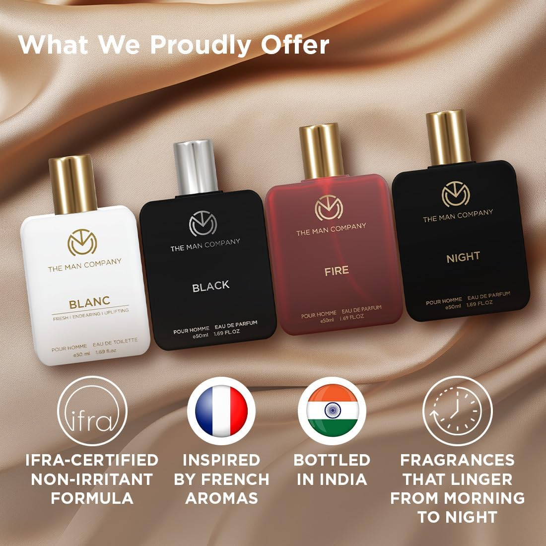The Man Company Perfume Gift Set for Men 4 * 50Ml- a Gentleman'S Choice | Premium Long-Lasting EDP & EDT for Men | for Party, Outing, Office & Date image number 3