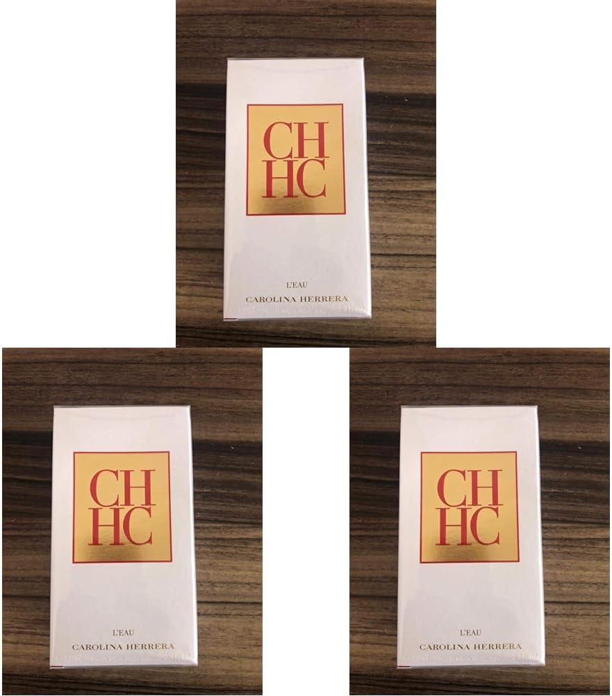 Carolina Herrera CH L'Eau 2017 Eau De Toilette Spray for Women, 100 Millilitre (Pack of 3) image number 1