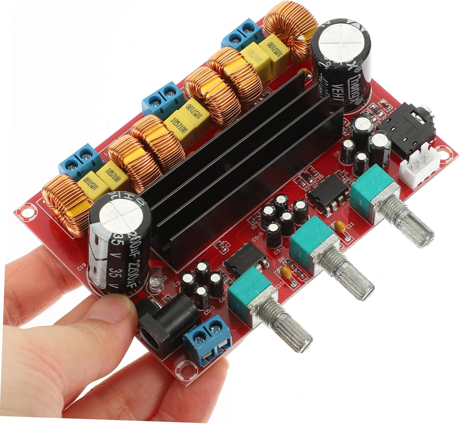 Angoily 2.1 Channel Digital Audio Amplifier Board Module for Subwoofer and Speakers 12V-24V Wide Voltage Power Amplifier for Home Theater Systems image number 5