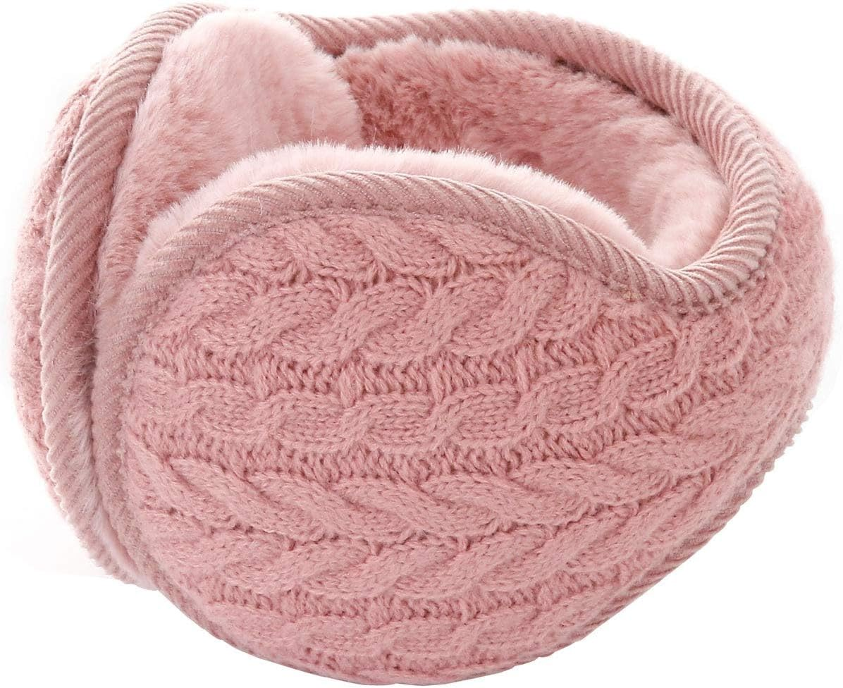 Ear Muffs for Women - Winter Earmuffs Adjustable Classic Ear Muffs Warmer Soft Warm Windproof Plush Outdoor Skiing for Women