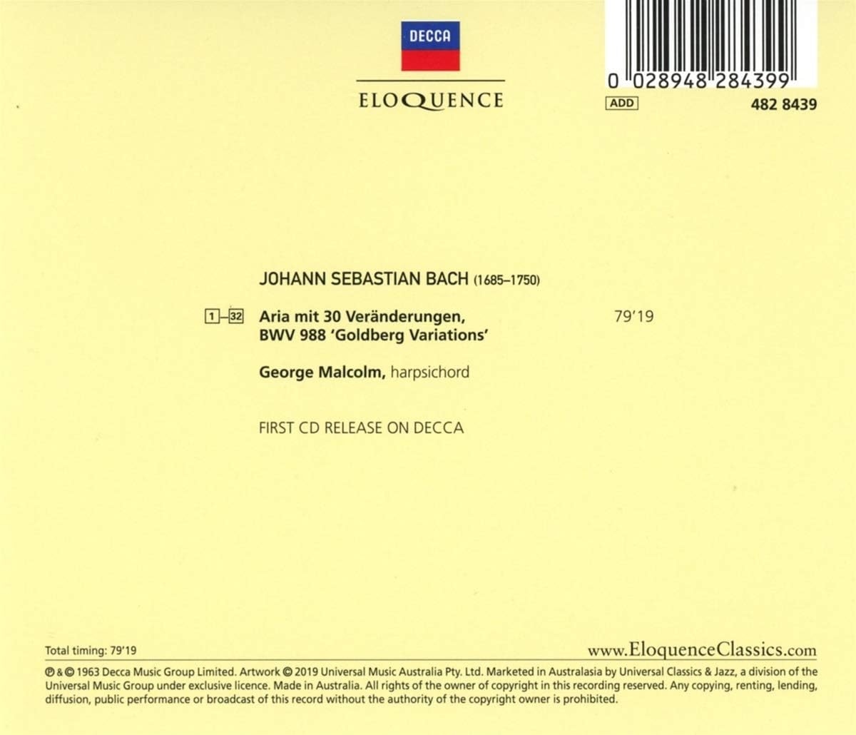 Bach: Goldberg Variations