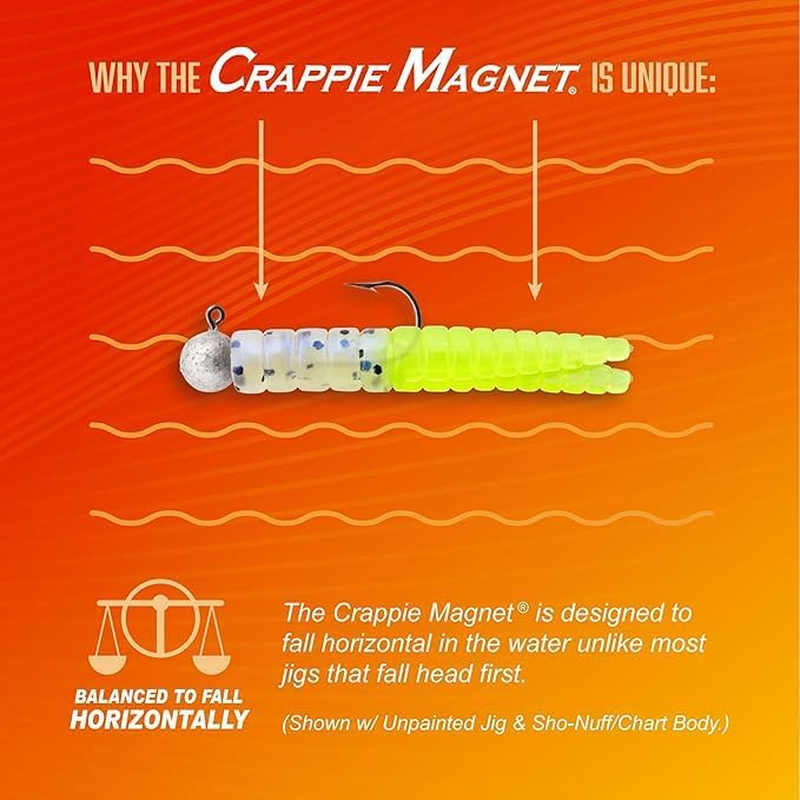 Crappie Magnet Best of the Best Kit - 96 Bodies, 15 Double Cross Jig Heads, 4 E-Z Floats