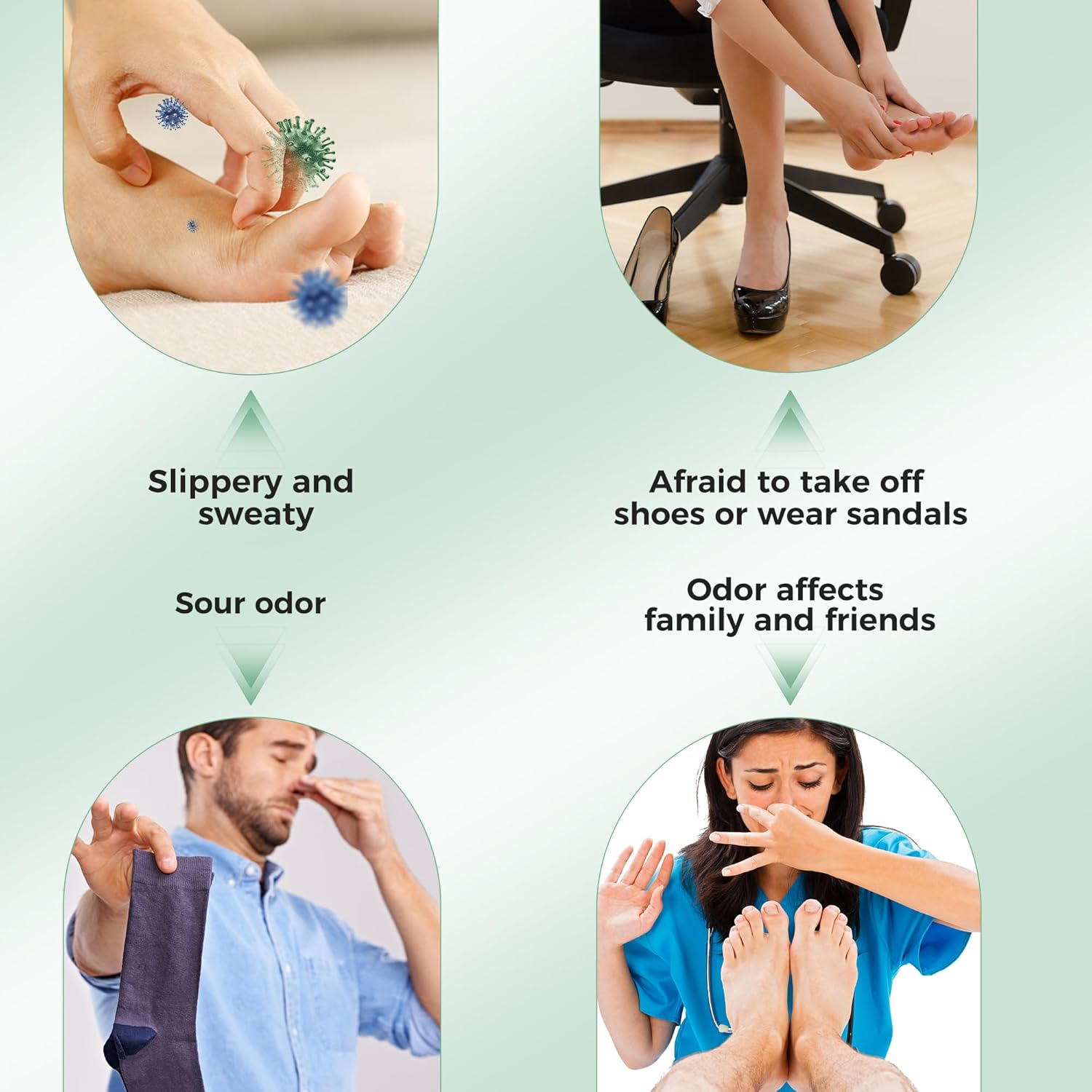 Veletine Foot Sweat Absorbing Powder, Travel Size Feet Odor Powder for Smelly Shoes and Stinky Feet, Refreshing Foot Deodorizer Stick for Men＆Women,30G/1.05 Oz image number 5