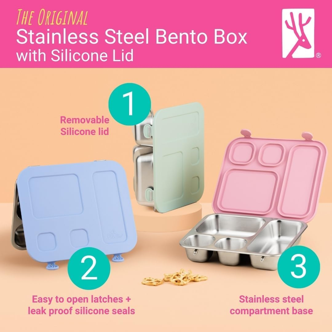 Stainless Steel Bento Lunchbox - Blush image number 2
