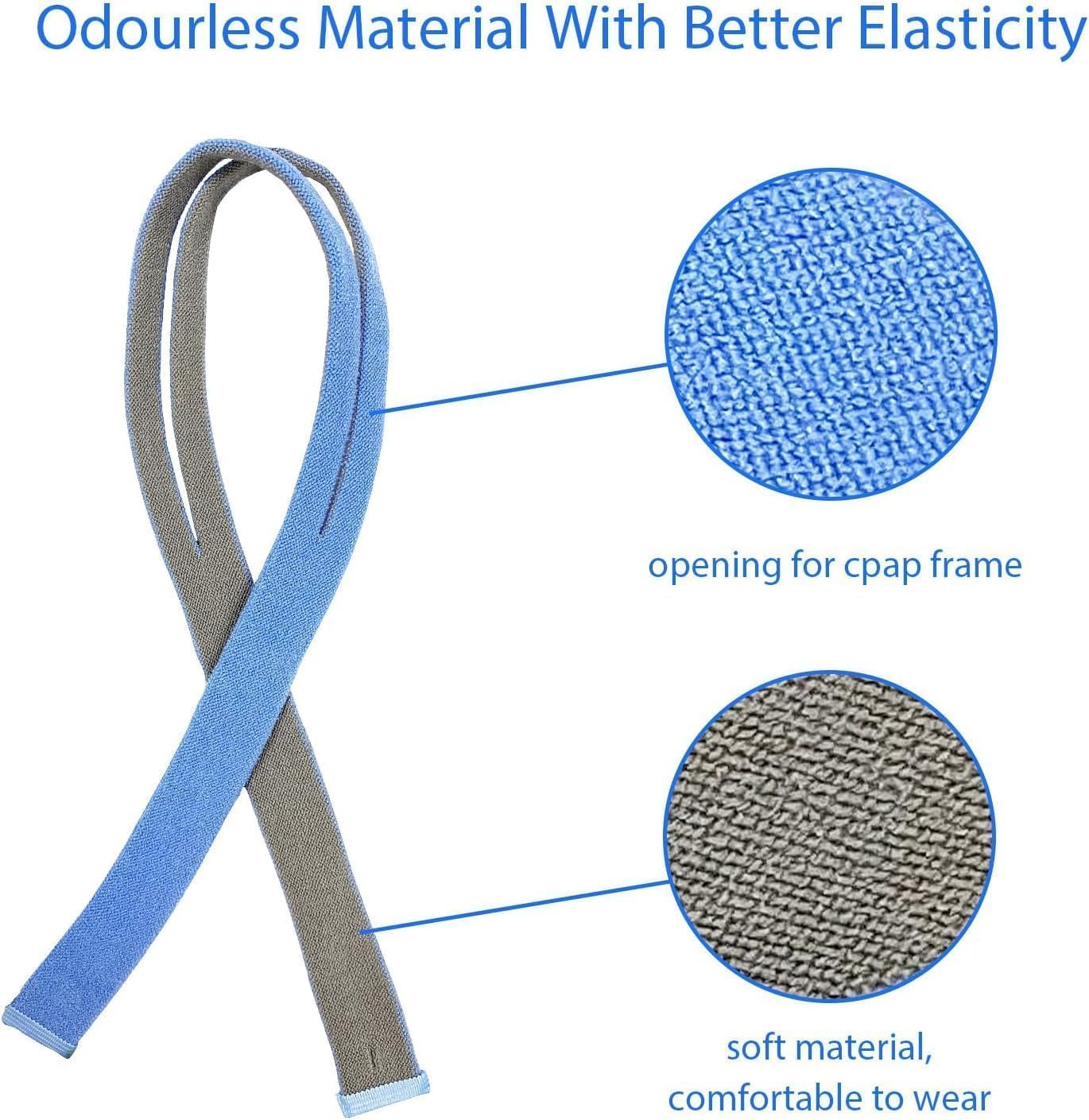 Str-Replacement Headgear Compatible with Resmed Airfit P10 Nasal Pillow CPAP Mask Straps Included 3 Super Elastic Straps and 6 Adjustment Clips(3 Pack)