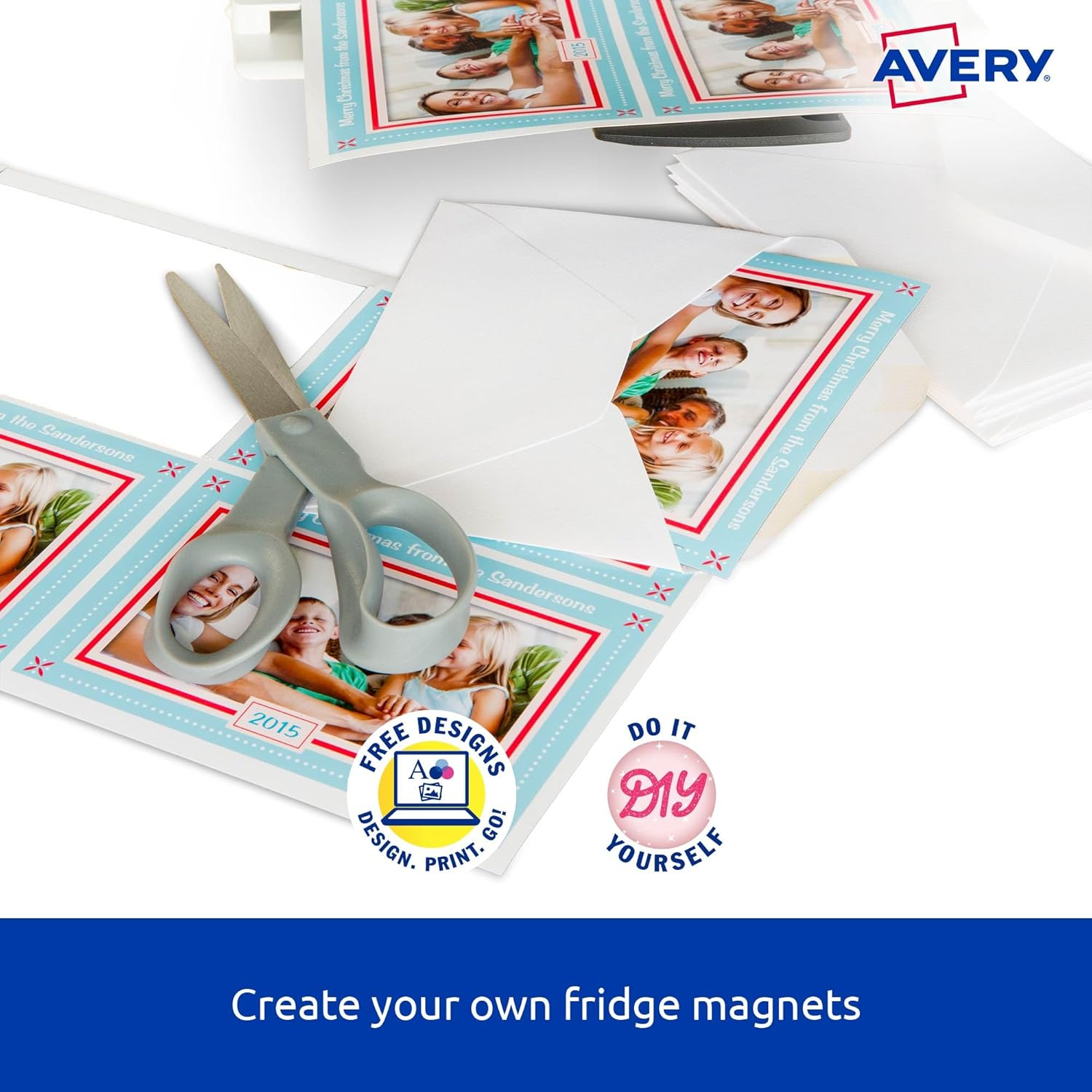 Avery A4 Magnet Sheets for Inkjet Printers - Fridge Magnets - Home D&eacute;cor Products - A4, 3 Sheets (71021 / C9415)