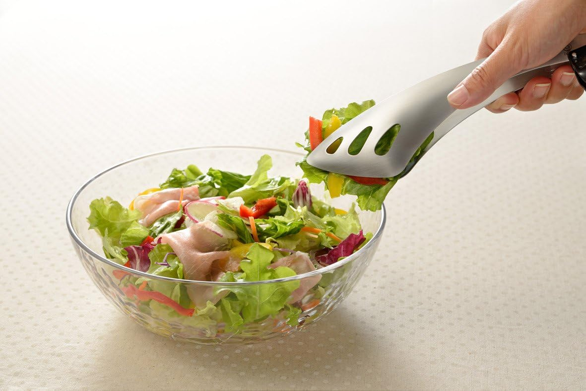 Oaks Rey LS1514 Yubisaki Server Tongs, Easy to Serve Even While Sitting, Stainless Steel, Made in Japan image number 6