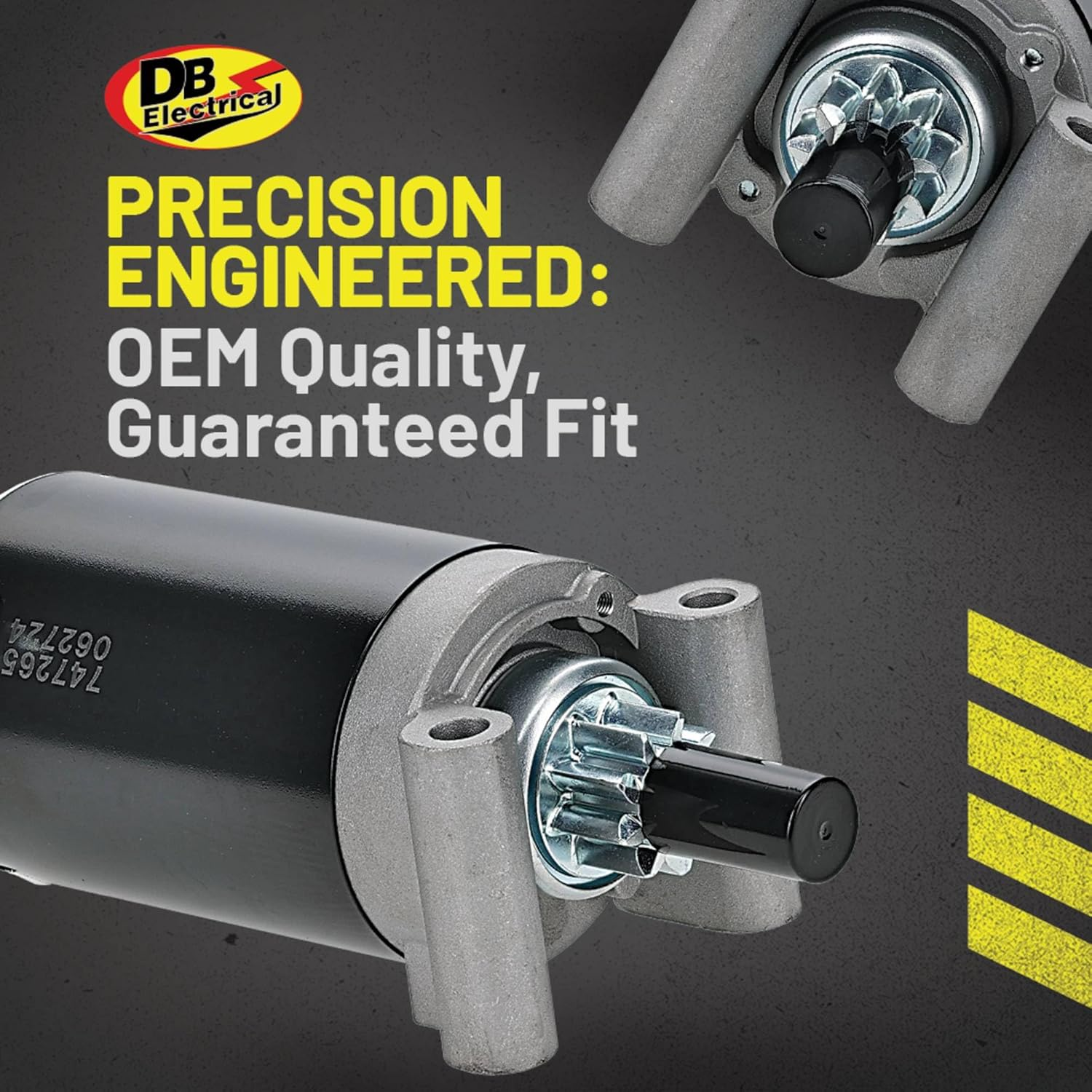 DB Electrical 410-21111 Starter Compatible With/Replacement for Kohler ZT Series, KT Series, Courage Twin SV840, SV830, SV820, SV810, SV740, SV735, SV730, SV720, SV715, SV710 32-098-08, 32-098-08S image number 2