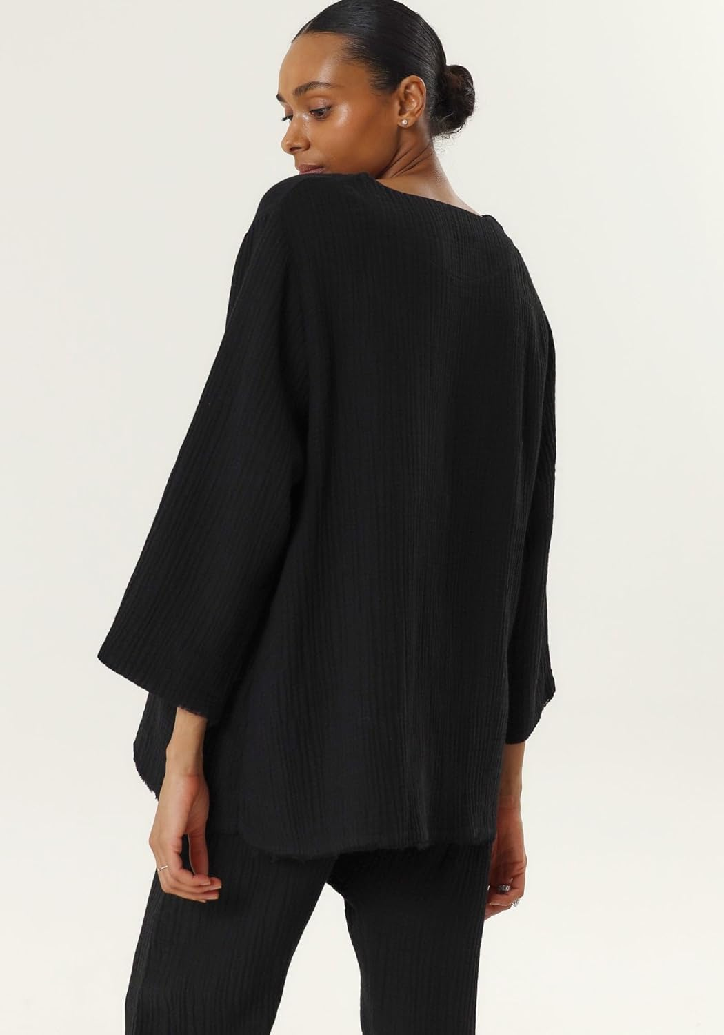 NOTHING FITS but Muslin Gauze Nursing Set, Postpartum Nursing Pajamas Set, Soft Pjs Sleepwear Maternity Loungewear